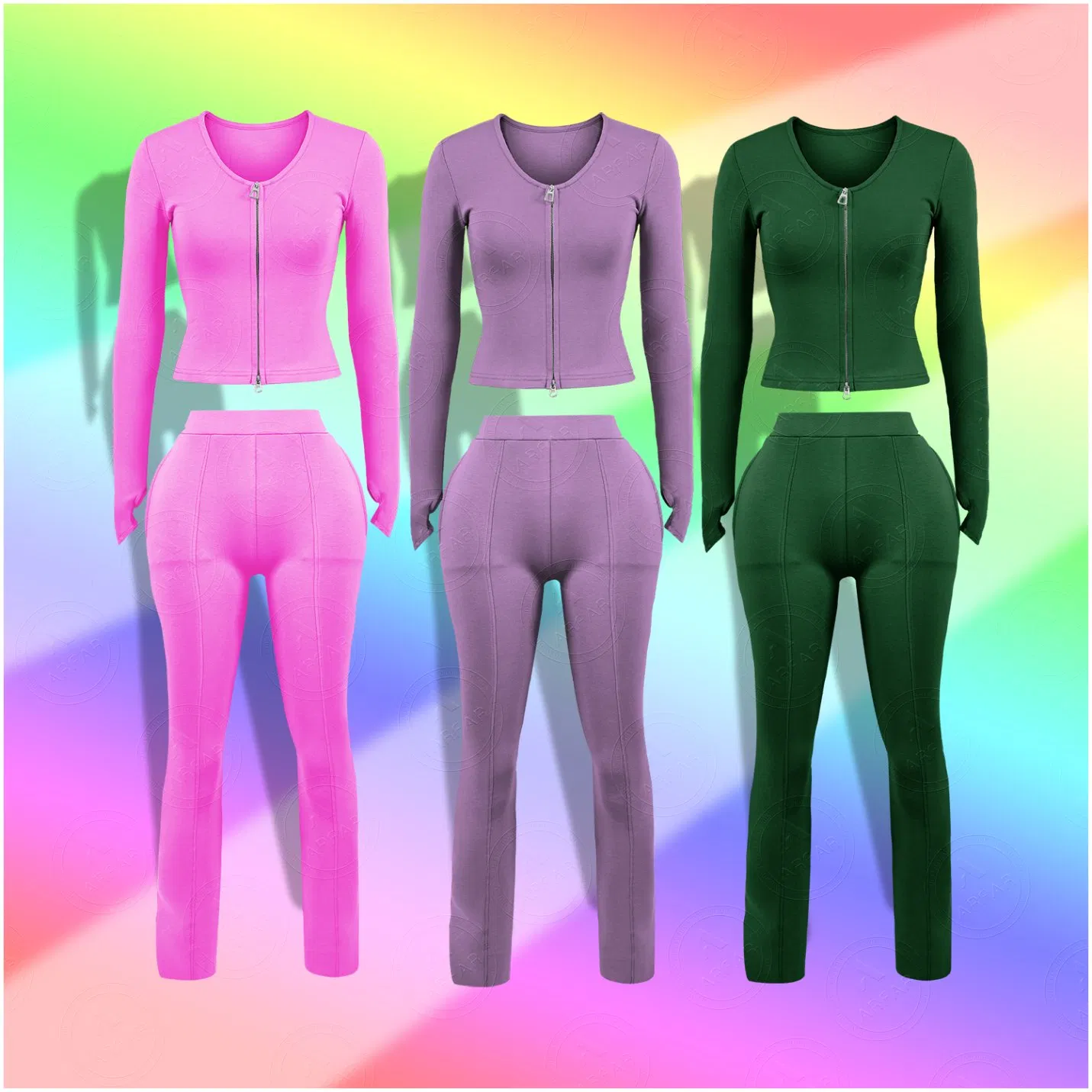 High-Waist Leggings Tummy Control Compression Fit Seamless Soft Comfortable Stretchable Breathable Moisture-Wicking Gym Yoga Running Sports Wear