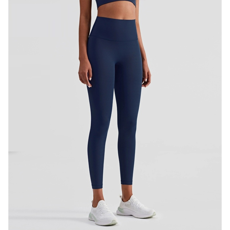Women Best Sale High-Waist Seam Yoga Pants Butt-Lifting Anti-Rolling Hem Peach Hip Design Thin and Tight-Fitting Sports Leggings