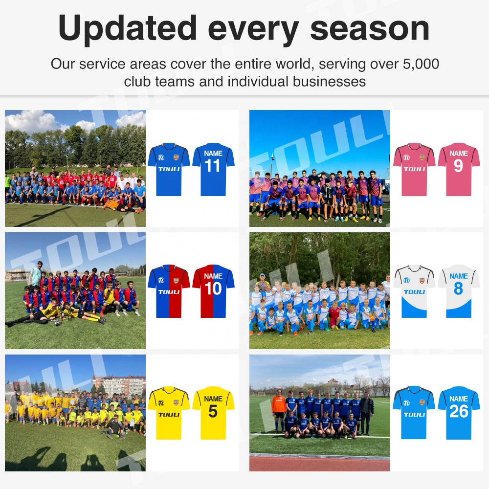 25-26 Factory Direct Sales of Football Shirts, Adult Football Uniforms, Quick Drying Football Sports Team Uniforms