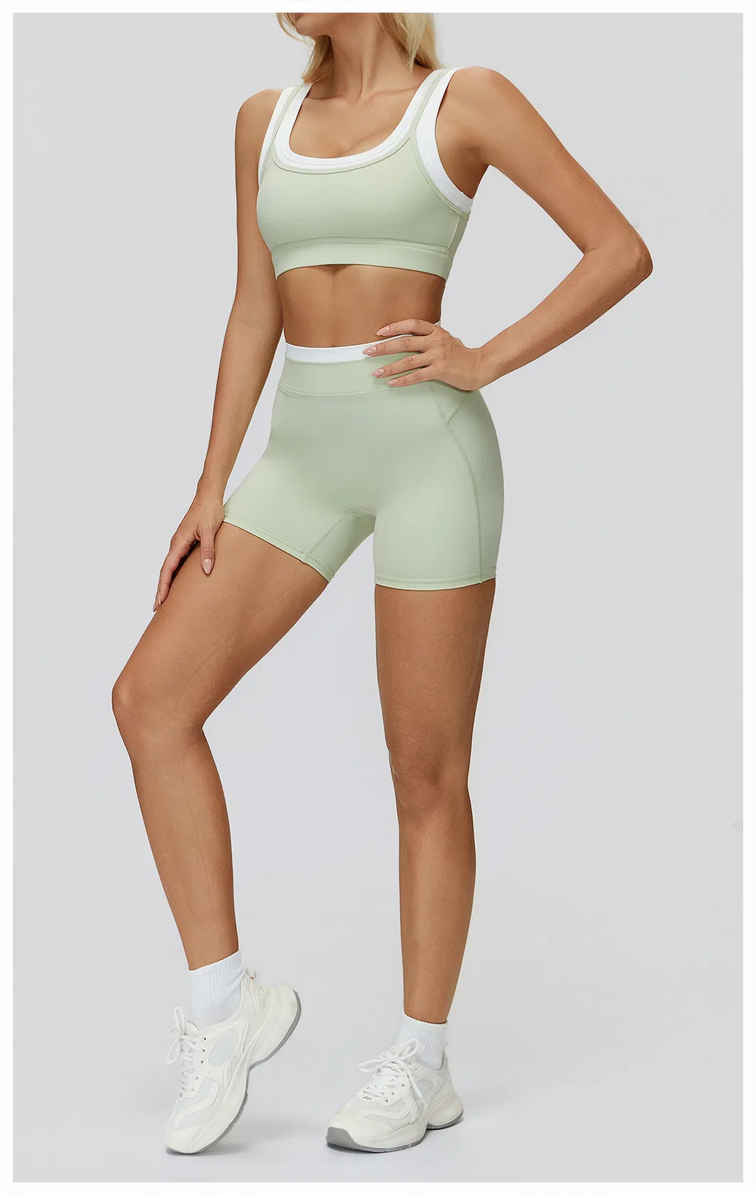 Workout Bra & Yoga Shorts 13