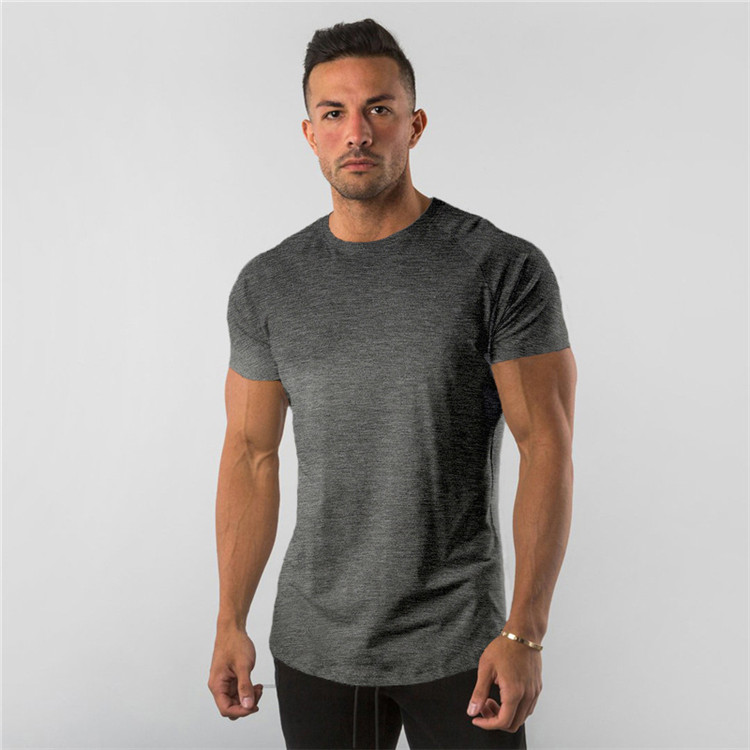 Custom 180 Grams Fitness Clothing Spandex Muscle Fashion Cotton/Polyester Running Workout Men Gym Sport Custom T Shirts