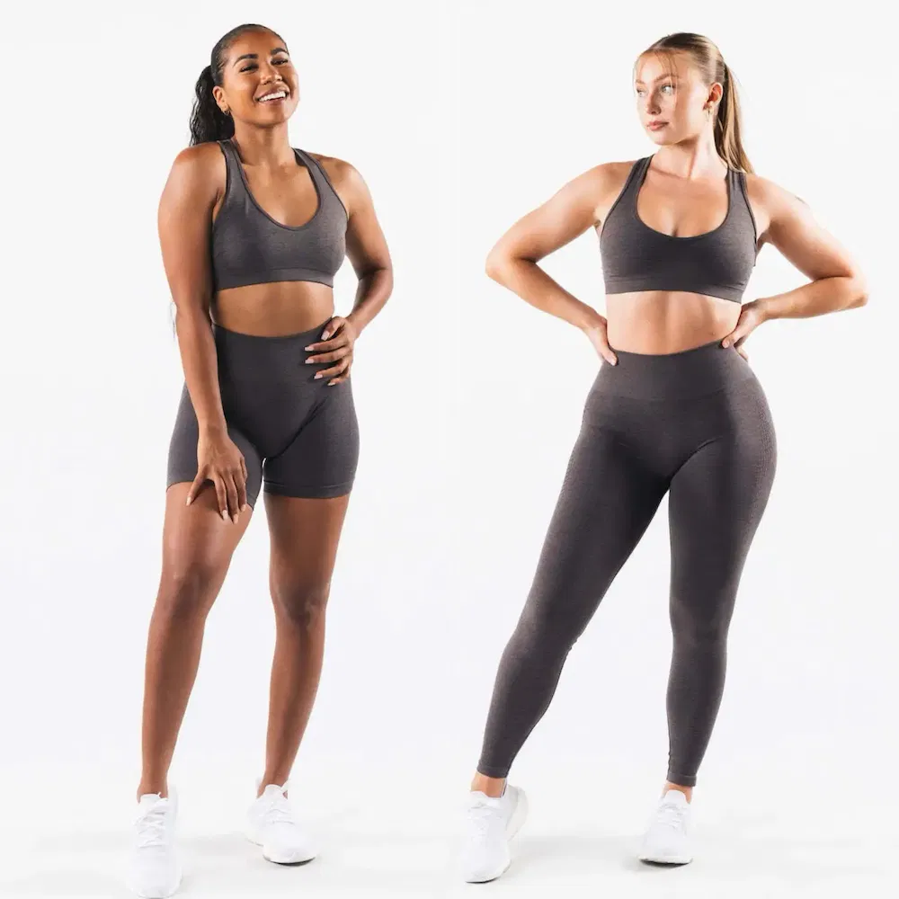 Tianchen Factory New Design 3 Piece Matching Workout Sets Sexy Premium Activewear for Women, Bespoke Brand Seamless Fitness Bra + Gym Shorts + Yoga Leggings