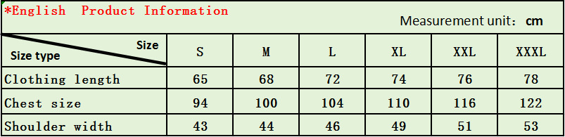 Size Chart Header