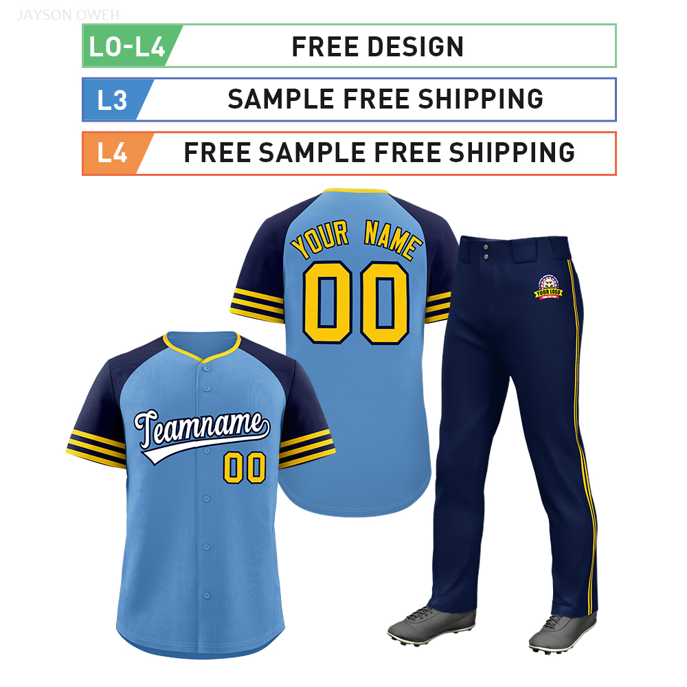 High Quality Breathable Plus Size Blank Baseball Uniform Set Fully Customizable and One Stop Ready for Individuals and Teams
