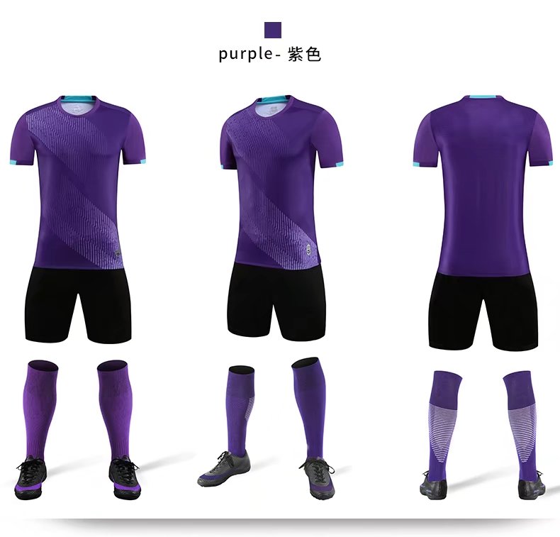 Custom Design Three Pieces Mesh Football Jersey Fabric Mens Sports Wear Club New Season Team Sports Soccer Uniforms