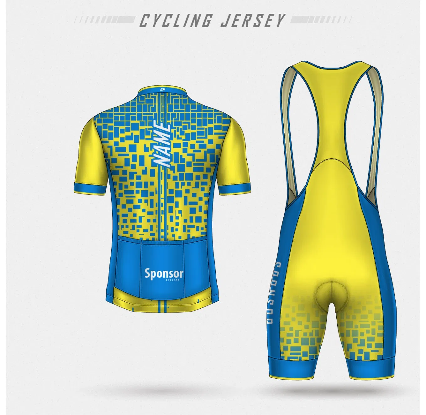 China Factory Custom Mens Cycling Apparel with High Quality, Full Zipper Ropa De Ciclo