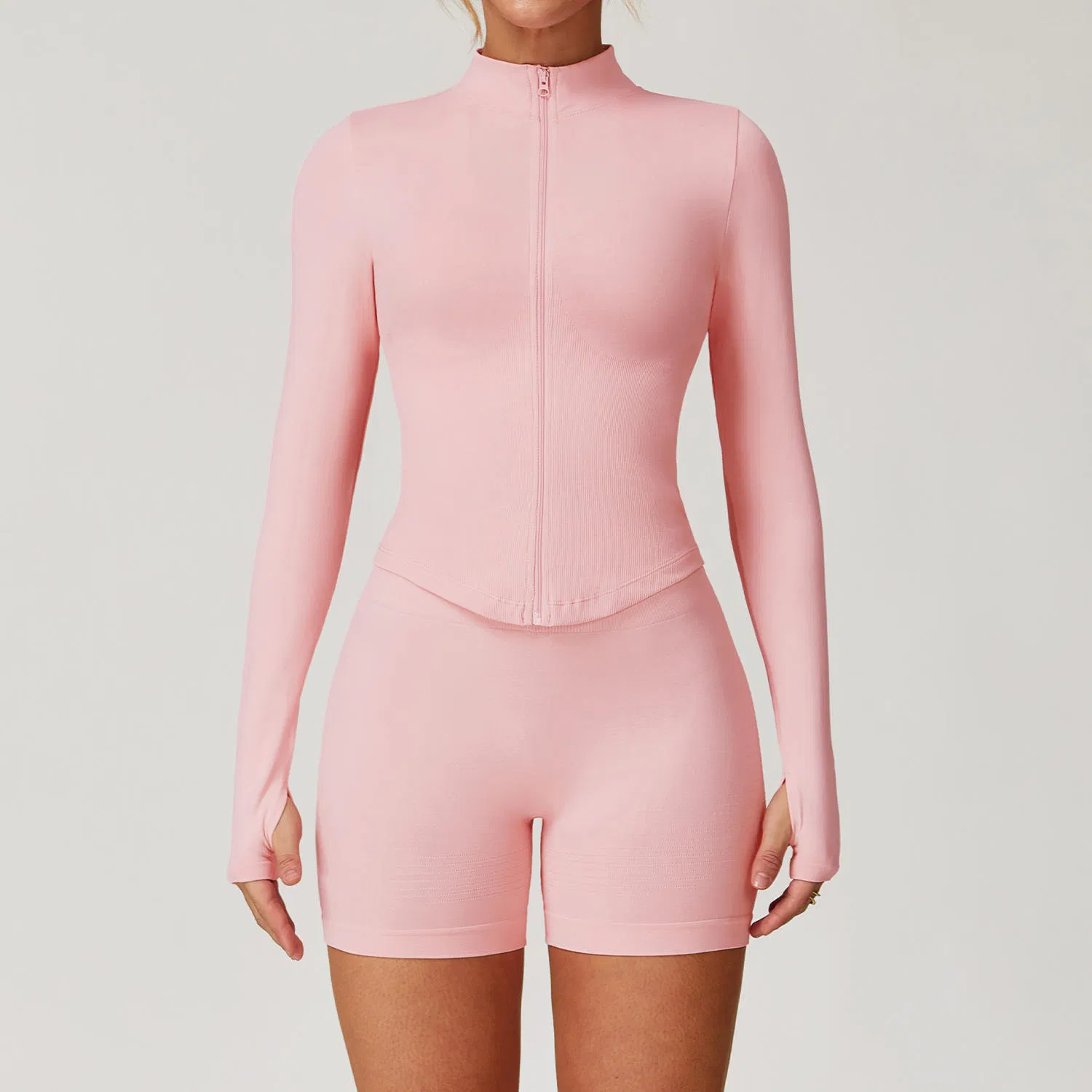 OEM Clothing Manufacturer Wholesale Custom Sportswear for Women, Tummy Control Ribbed Waist &amp; Butt-Lifting Gym &amp; Yoga Workout