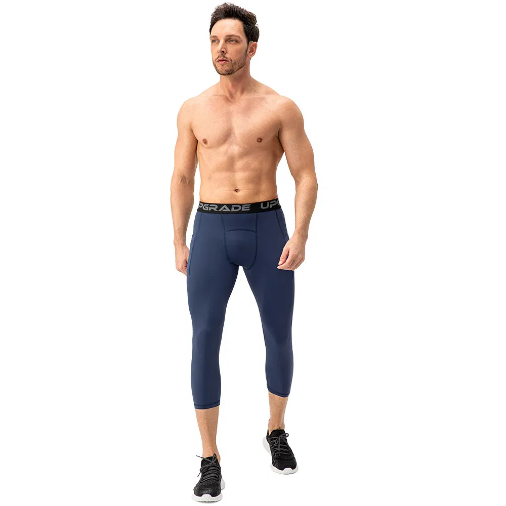 Mens Gym Leggings Workout Sports Wear Running Tights Compression Fitness Yoga Wear Pants