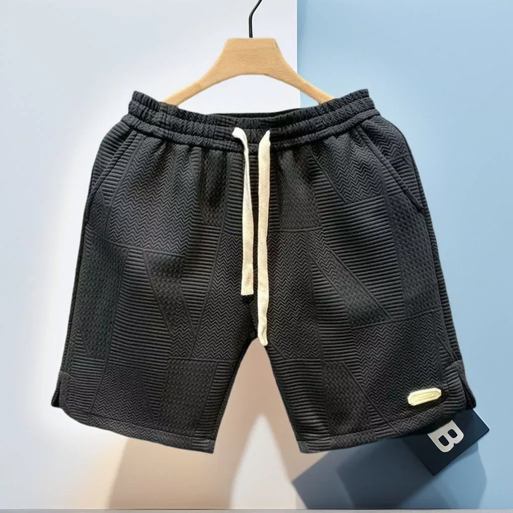 Ashion Mens Shorts Waffle Sports Shorts Men's Wear Beach Shorts