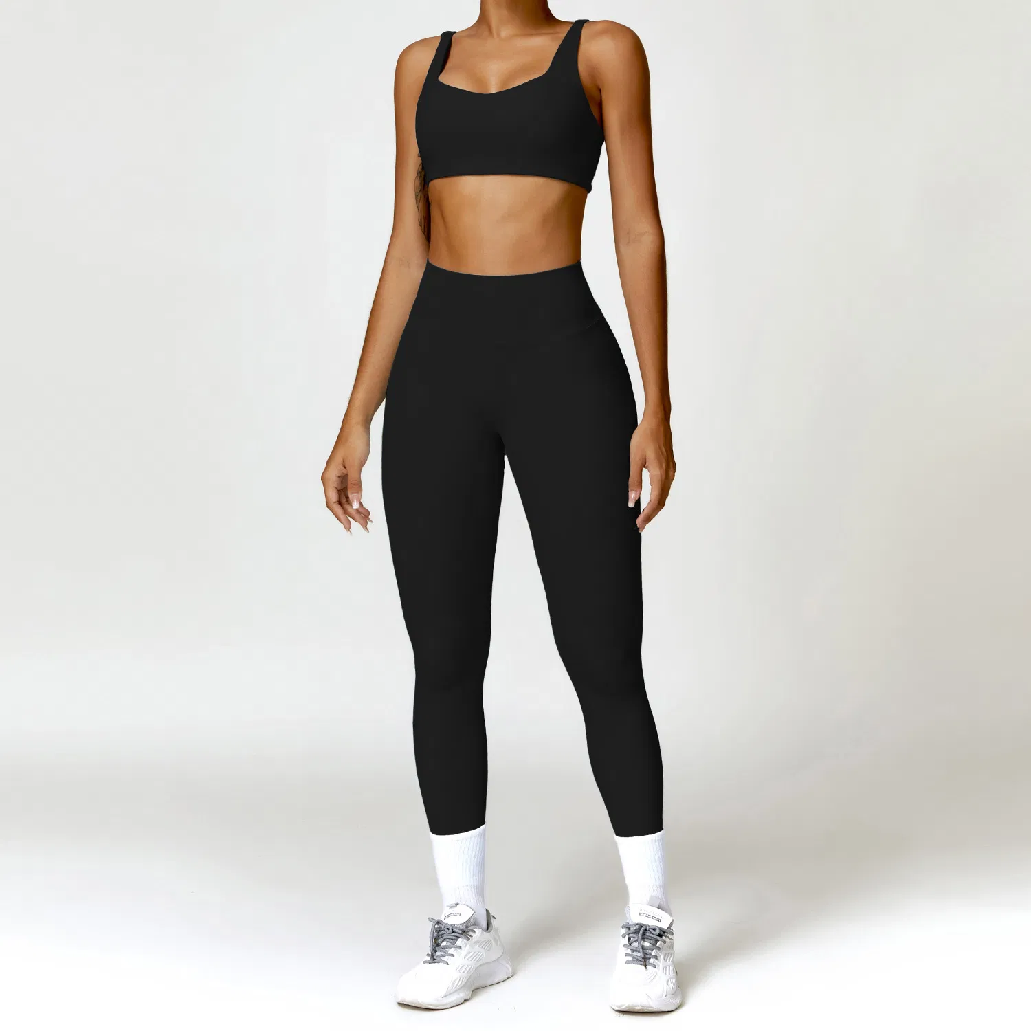 Workout Gym Fitness Clothing Sports Yoga Set Women Compression Fitness Seamless Yoga Active Wear