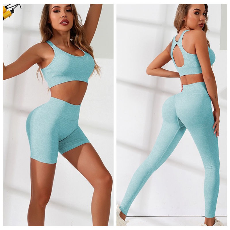 Camo Patterned Plus Size Seamless Hollow Back X Sports Bra + High Waisted Gym Shorts +Running Leggings with Scrunch Booty Activewear Suits