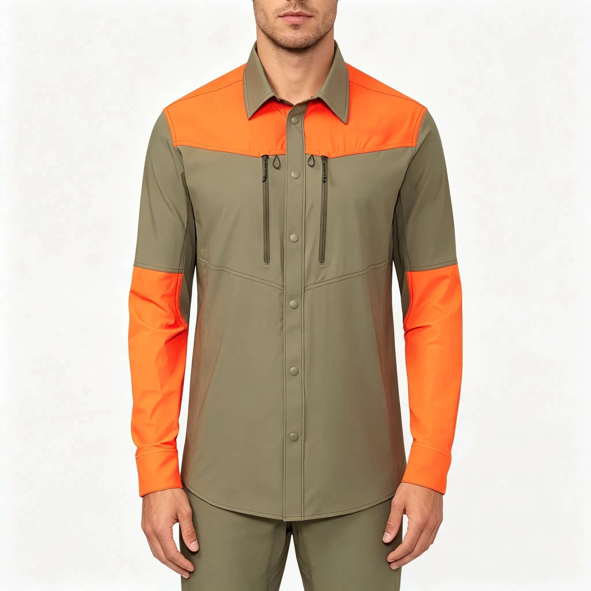 Wholesale B2b Men Quick Dry Breathable Outdoor Performance Gear Custom Color 300PCS Per Color High Quality Functional Apparel Tactical UV Protection Top