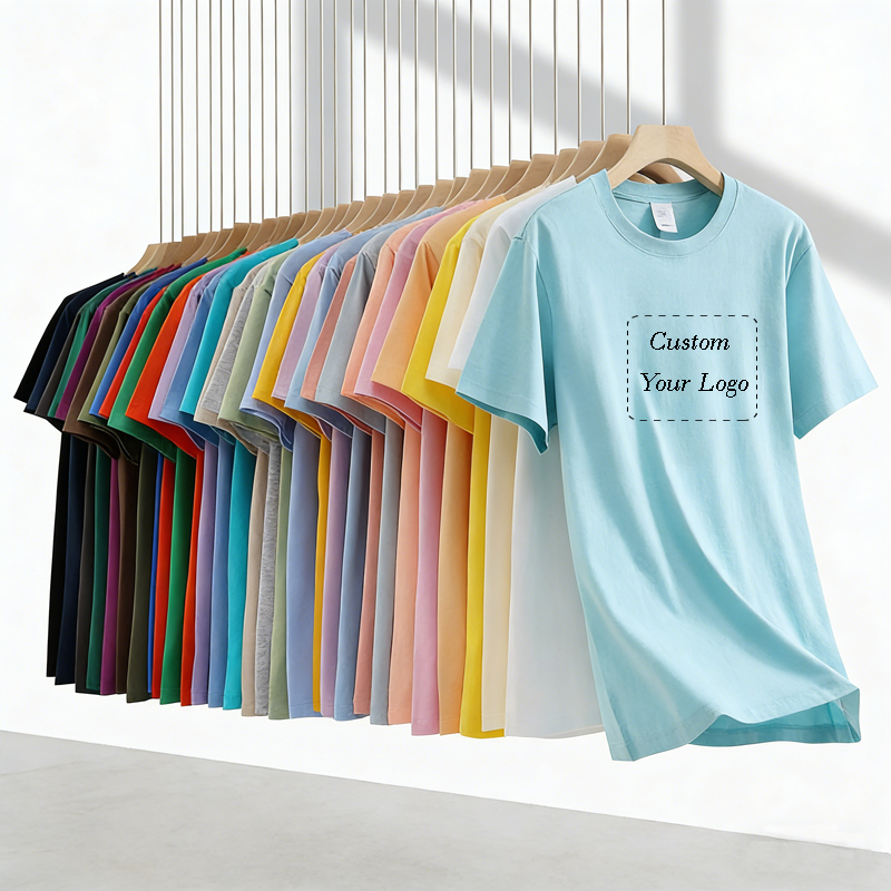 Custom Logo Printed Cotton Gym Running Training T-Shirt Workwear Teamwear for Men Oversized 180Gsm Quick Dry Breathable T Shirts