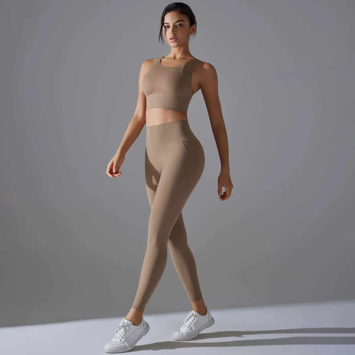 Custom Logo Ladies Gym Fitness Sports Workout Yoga Clothes Suit Seamless Activewear
