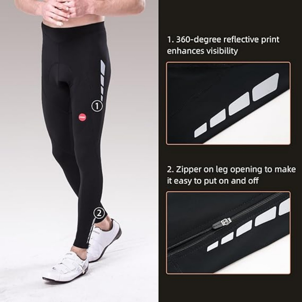 Sportswear Sports Clothing Outdoor Men's Bike Pants Long 4D Padded Cycling Tights Leggings Riding Bicycle