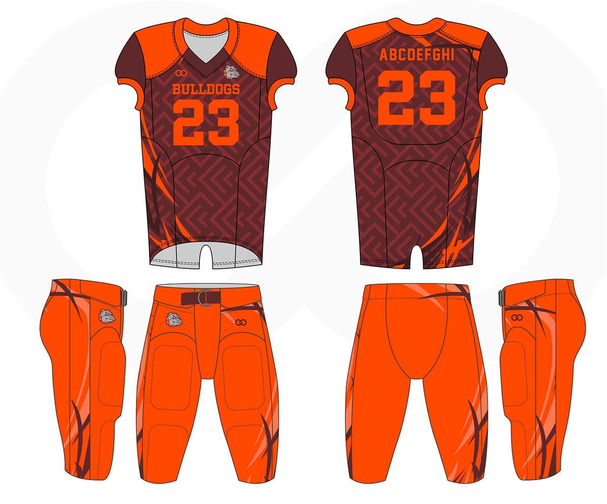 Tonton Sports Wholesale Custom American Football Uniforms Jerseys Teamwear 7V7 Uniforms Sublimation Screen Printing With Logo