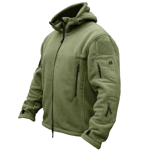 Conmr Men's Windproof Fleece Jacket for Outdoor Sports