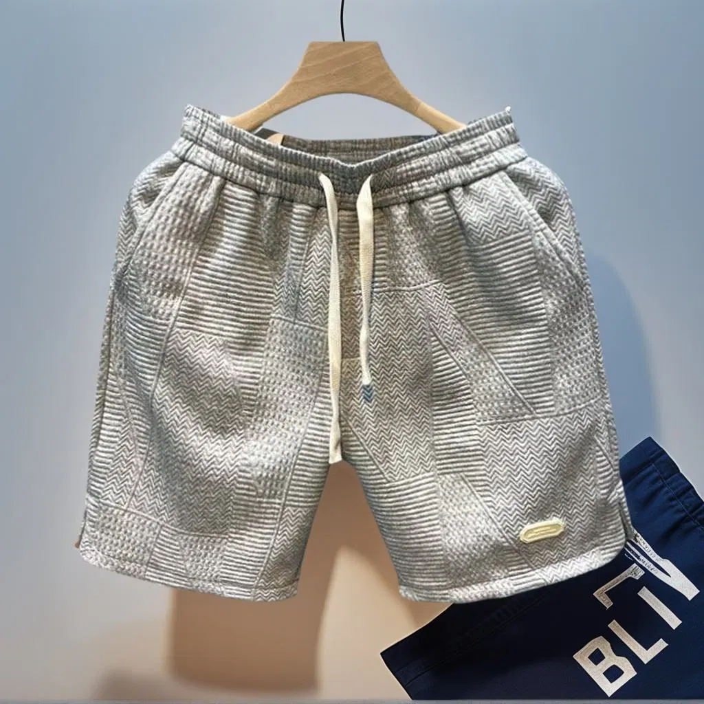 Ashion Mens Shorts Waffle Sports Shorts Men's Wear Beach Shorts