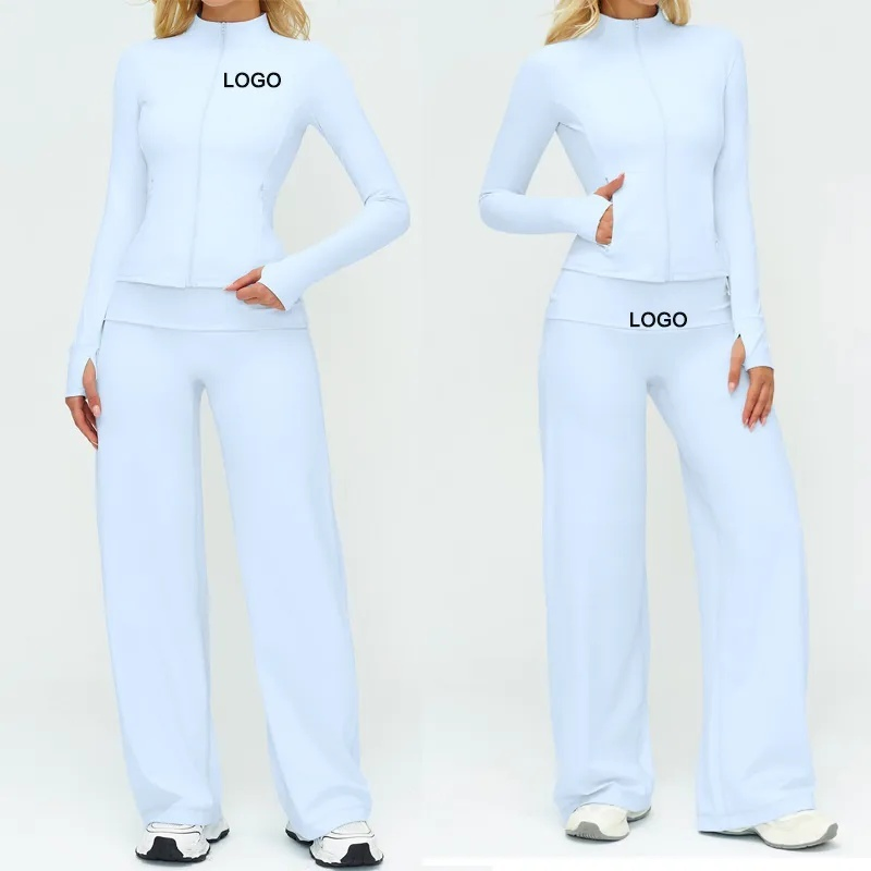 Factory Apparel Manufacturer Women High Quality Custom Zipper Jacket Outdoor Comfort Workout Sportswear