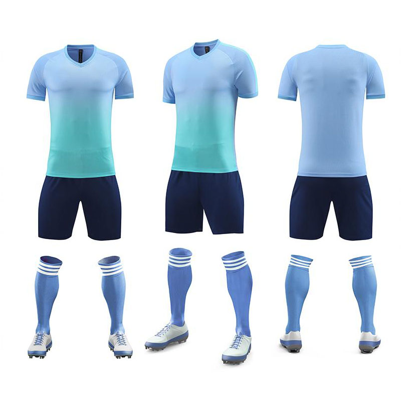 Wholesale Factory-Made Soccer Wear Uniform Sets Customized with Football Team Name Sports Clothing