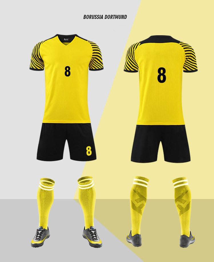 Design Football Kit 2022 Adult Kids Soccer Jersey Football Training Sets Blank Version Custom Name Number Logo Jersey Wear