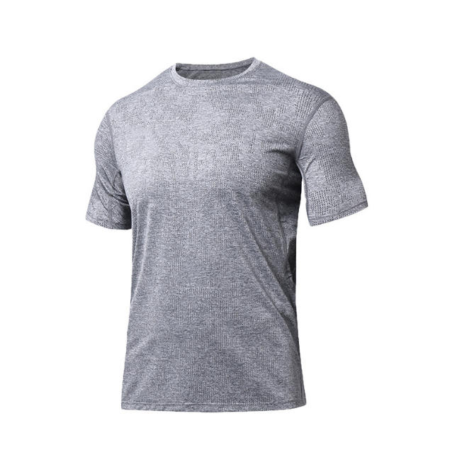 Wholesale Custom Printed Men's T-Shirt Breathable Casual Fitness Sports Wear Plus Size Training Gym Clothing for Summer