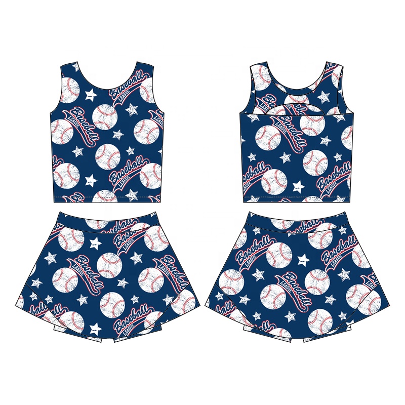 Kids Sport Sets Girl Cartoon Athletic Wear Yoga Sports Wear Clothes for 3-12 Children