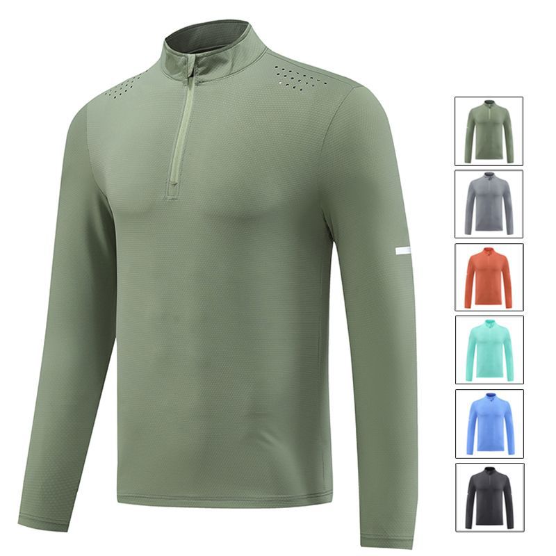 Autumn Workout Training Running Quick Dry Compression Gym Mens Fitness T- Shirts Sport Long Sleeve Compression Shirts for Men