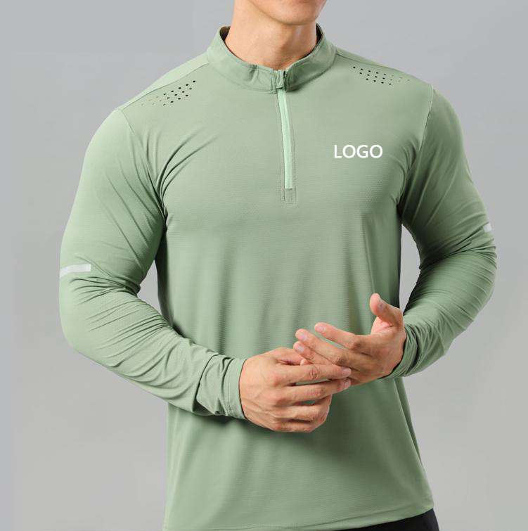 Autumn Workout Training Running Quick Dry Compression Gym Mens Fitness T- Shirts Sport Long Sleeve Compression Shirts for Men