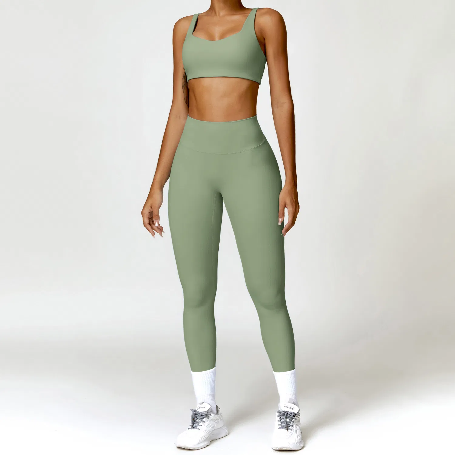 Workout Gym Fitness Clothing Sports Yoga Set Women Compression Fitness Seamless Yoga Active Wear