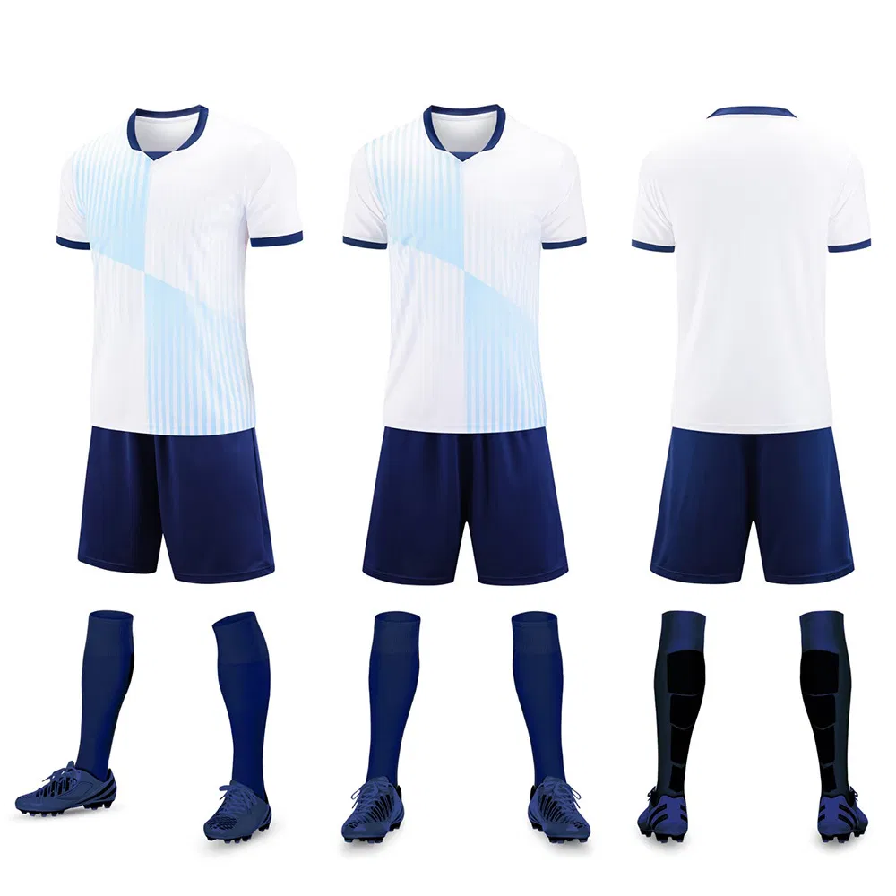Sublimation Printed Football Wear Custom Quick Dry Soccer Kits Uniforms School Team Training Wear