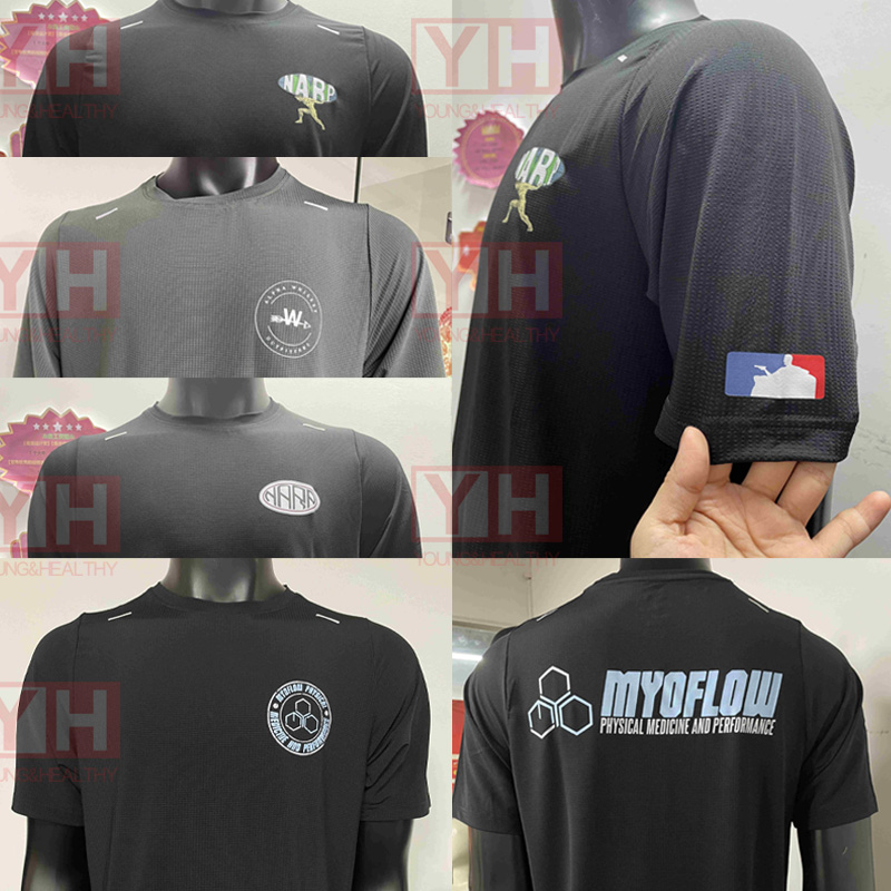 Sports Elastic Gym Wear Men Athletic Top Activewear Compression Run Clothes Custom Gym T Shirt Fit Polyester Muscle Tee Shirt