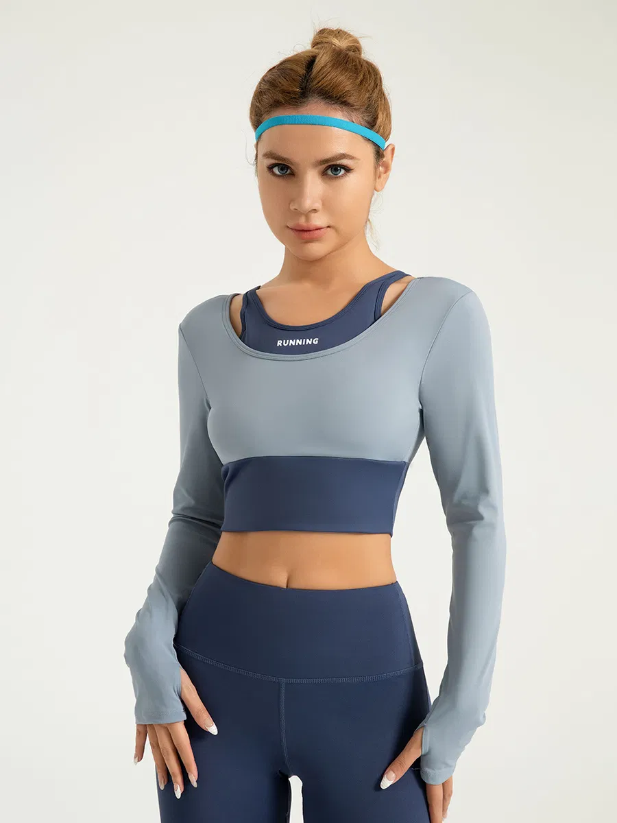 Built-in Bra Apparel Flexible Yoga Crop Top