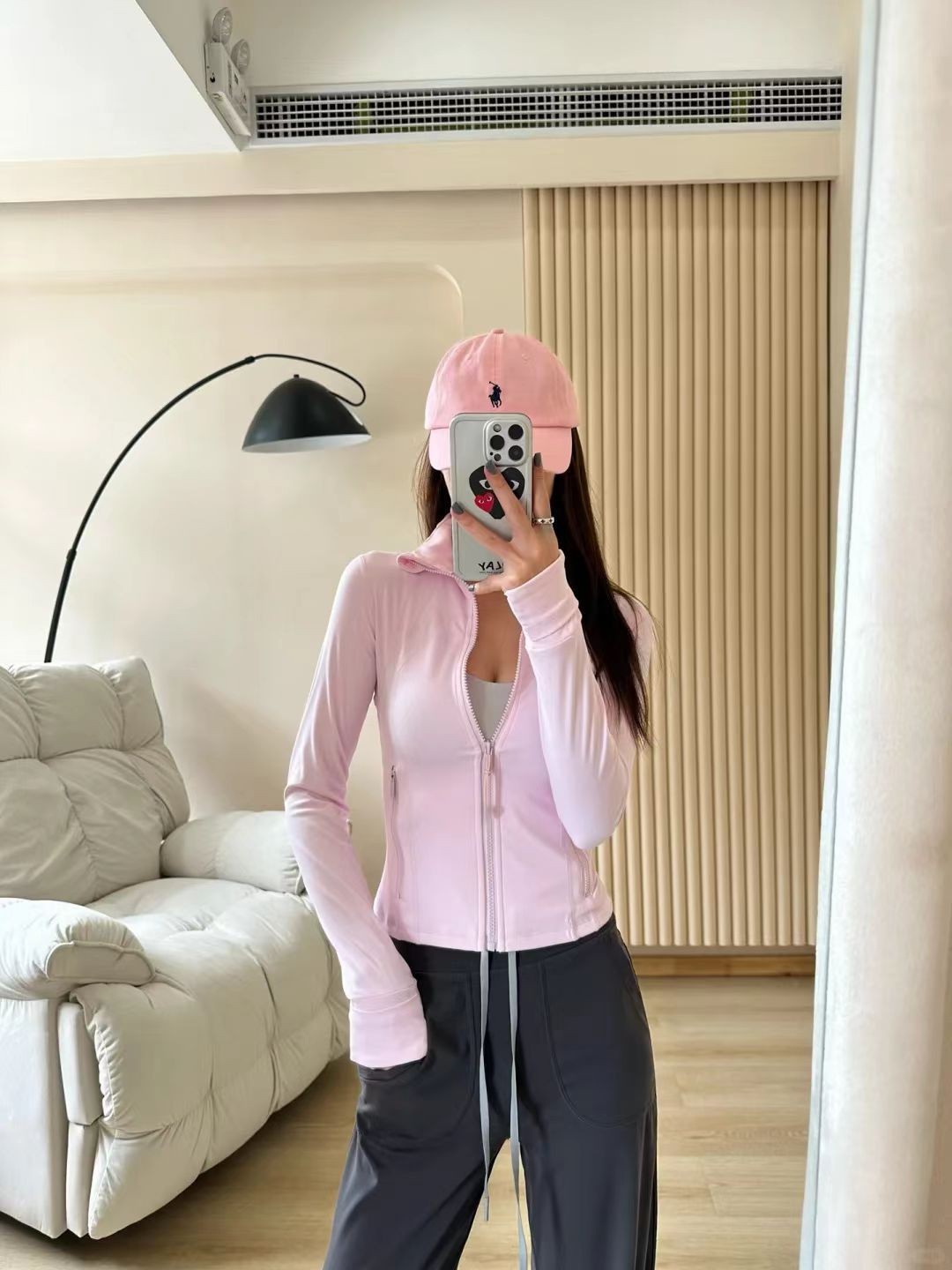 Resell Vendor Quick Dry Nylon Spandex Seamless Gym Women Jacket Stand Collar Neck Gold Zipper Workout Yoga Top Jackets for Women