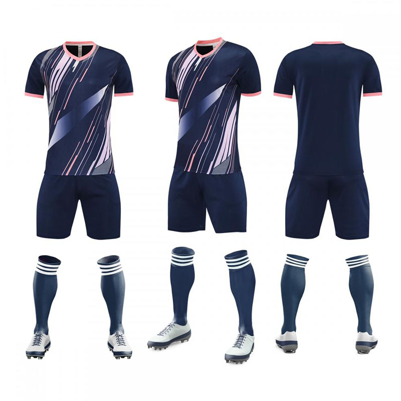 Wholesale Factory-Made Soccer Wear Uniform Sets Customized with Football Team Name Sports Clothing