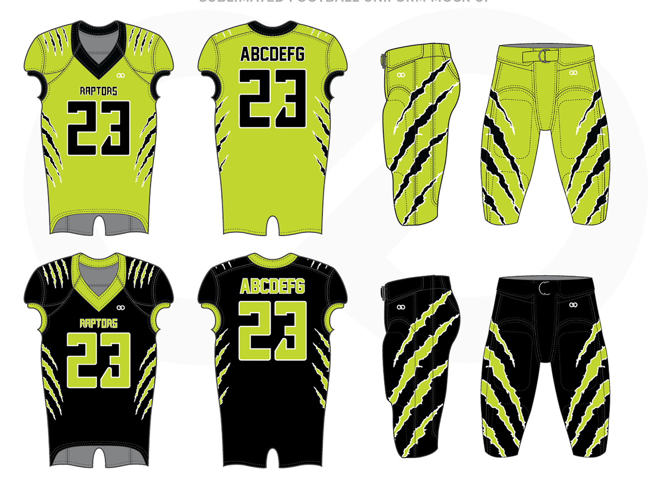 Tonton Sports Wholesale Custom American Football Uniforms Jerseys Teamwear 7V7 Uniforms Sublimation Screen Printing With Logo