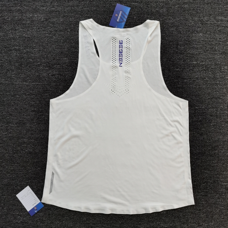 B438 Manufacturer Sports Sleeveless Polyester Quick Dry Sublimation Vest Custom Running Marathon Singlet Tank Tops