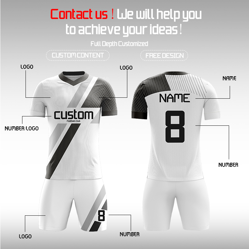 Custom Jersey Soccer Clothing for Men Jersey Manufacturer Youth Football Uniforms for Team Sets