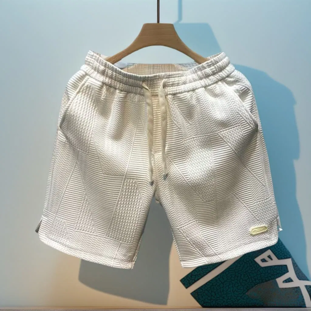 Ashion Mens Shorts Waffle Sports Shorts Men's Wear Beach Shorts