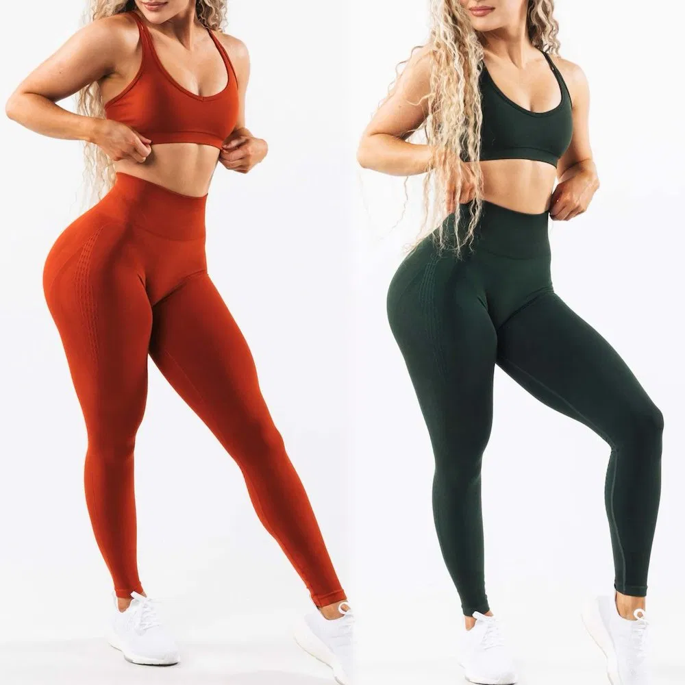 Tianchen Factory New Design 3 Piece Matching Workout Sets Sexy Premium Activewear for Women, Bespoke Brand Seamless Fitness Bra + Gym Shorts + Yoga Leggings
