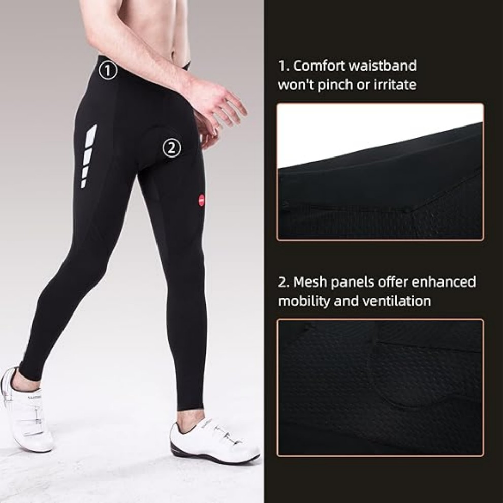 Sportswear Sports Clothing Outdoor Men's Bike Pants Long 4D Padded Cycling Tights Leggings Riding Bicycle