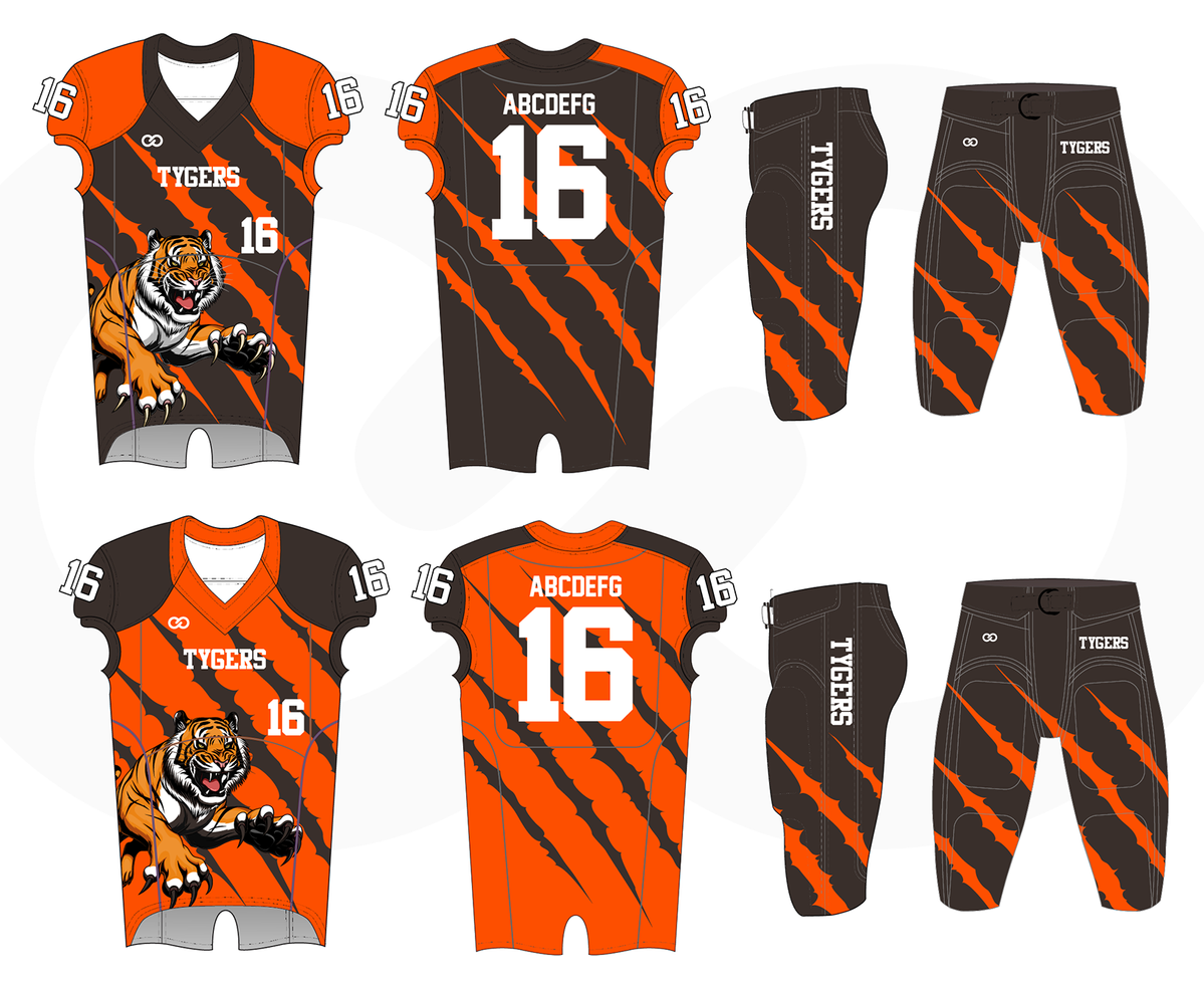 Tonton Sports Wholesale Custom American Football Uniforms Jerseys Teamwear 7V7 Uniforms Sublimation Screen Printing With Logo