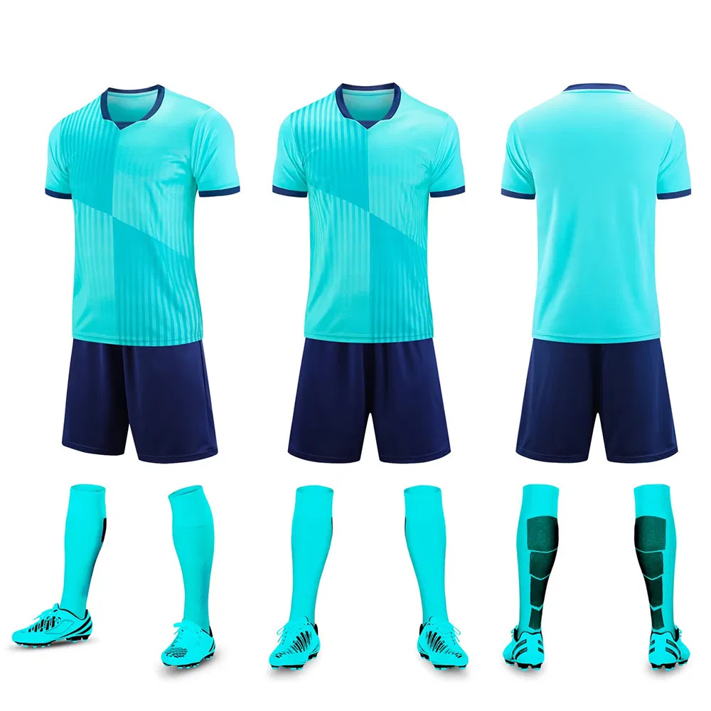 Sublimation Printed Football Wear Custom Quick Dry Soccer Kits Uniforms School Team Training Wear