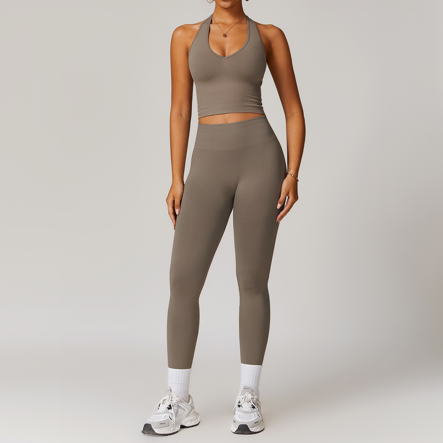 6pcs Yoga Sets Seamless Shorts Sports Bra Workout Vest Zipper Jacket Women Clothes High Waist Leggings Gym Fitness Wear Suit