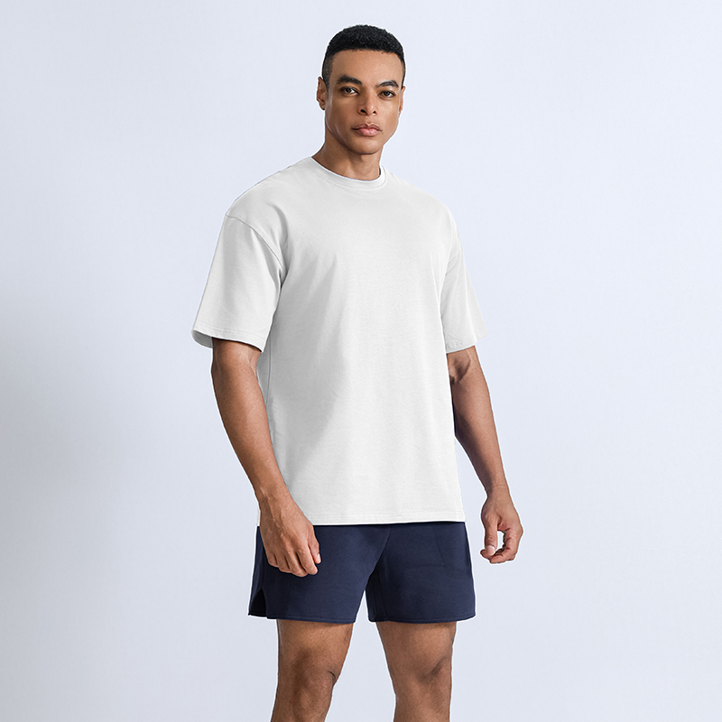 Men's Custom Oversized Gym Sports Shirts High Quality Cotton Training Running Digital Puff Printing Graphic Plus Size Tee Shirts