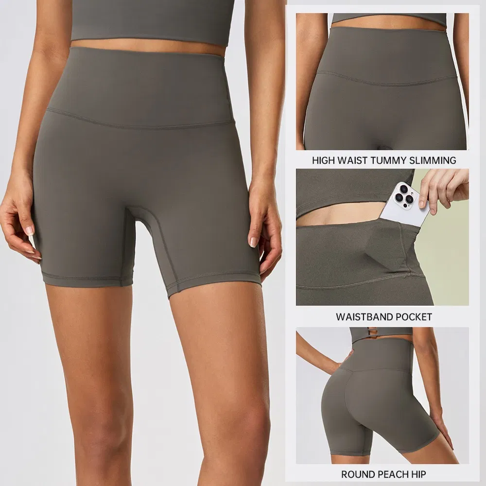 Seamless Yoga Leggings Women High Waist Compression Workout Shorts Comfortable Active Wear