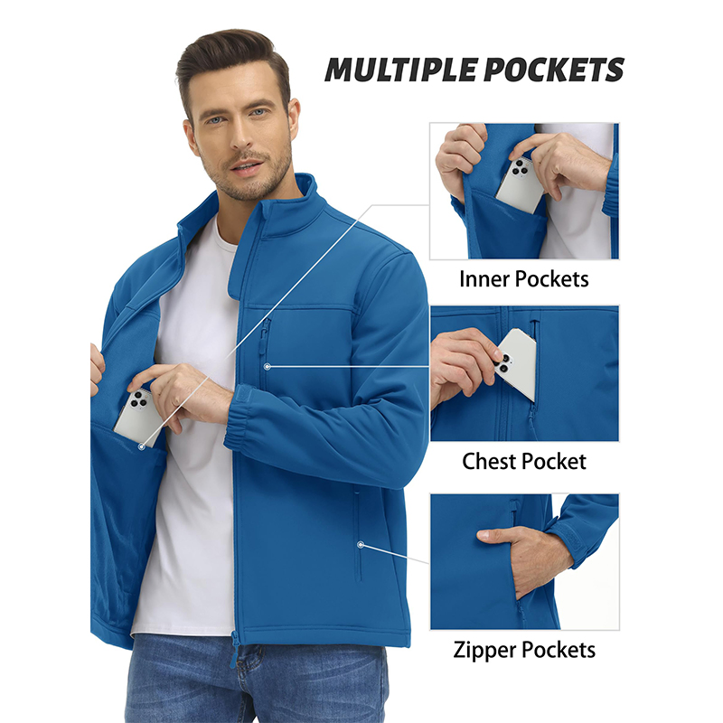 Winter Best Outdoor Sports Fleece Lined Tactical Softshell Jacket Mens