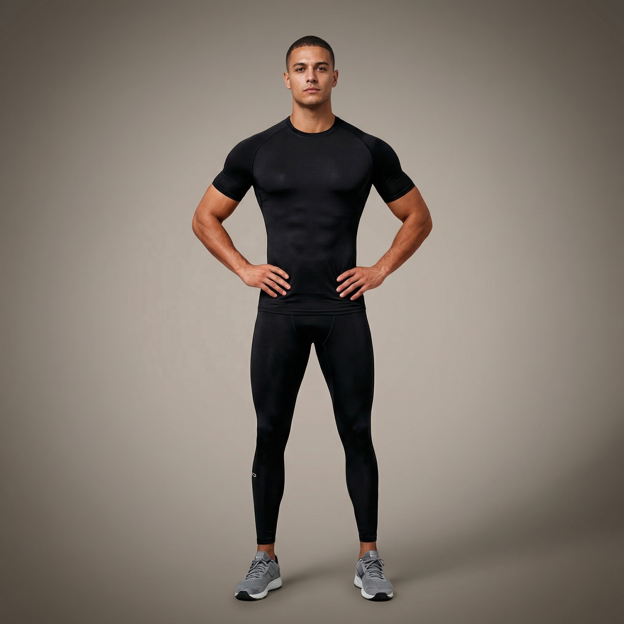 Custom Printed Quick Dry Muscle Tops Gym Bodybuilding Training Sports Men Compression Shirt