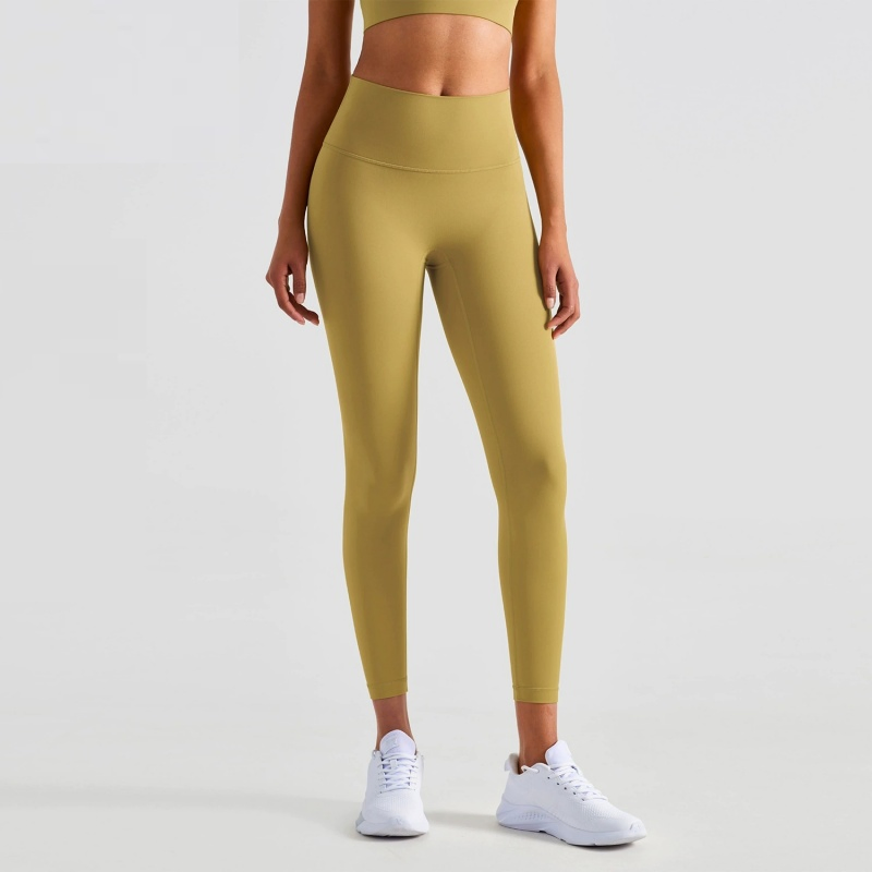 Women Best Sale High-Waist Seam Yoga Pants Butt-Lifting Anti-Rolling Hem Peach Hip Design Thin and Tight-Fitting Sports Leggings