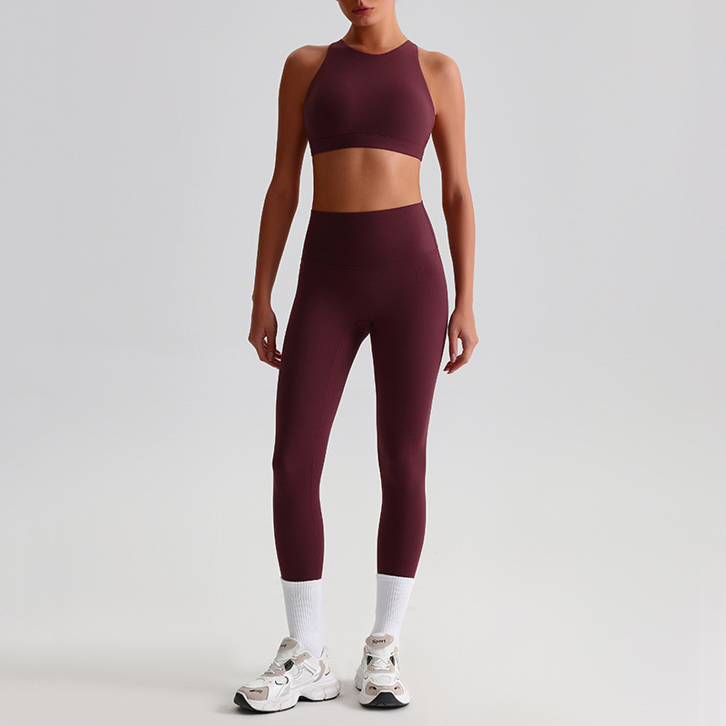 Custom Two Piece Active Outfit Gym Fitness Yoga Athletic Workout Running Sports Apparel for Women